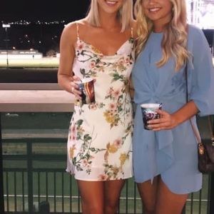 Audrey 3+1 Cowl Neck Floral Dress